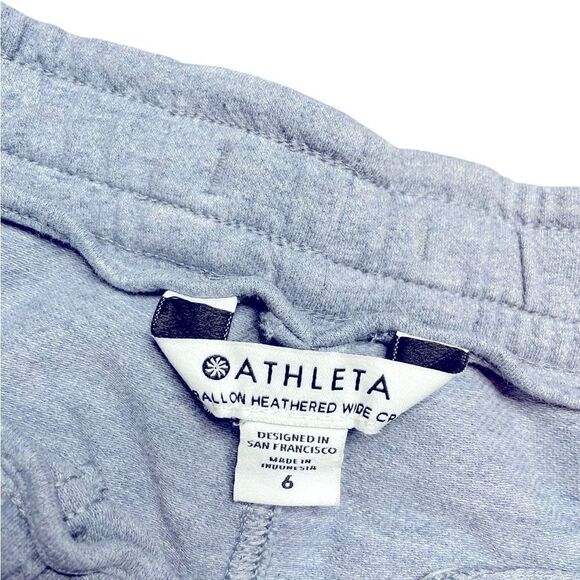 ATHLETA Farallon Heathered Wide Leg Crop Blue Size 6 - Picture 6 of 6